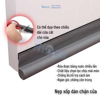 Thanh Nẹp Mút Xốp cm vỏ da hỗ trợ  Cách Âm Chặn Đáy Khe Cửa Gió Mùa Ngăn Côn Trùng  gia dụng Myd.23