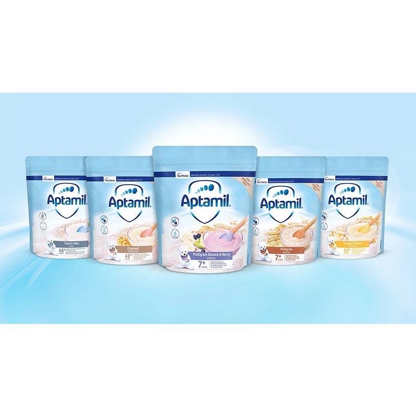 Bột Ăn Dặm Aptamil - Ăn Dặm Cho Bé TiBong Store, Dành Cho Bé Từ 4 Tháng Cung Cấp Đầy Đủ 17 Loại Vitamin
