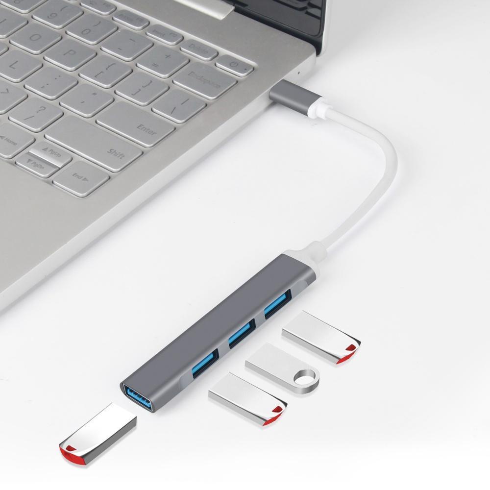 Bộ chia hud type C ra 4 cổng usb 3.0 dành cho PC Laptop Điện thoại tốc ...