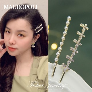 Mauropoli [Sẵn Sàng] Kẹp Mũ Đội Đầu Kim Cương Giả Bộ Kẹp Phẳng Kẹp Bên Cô Gái Kẹp Tóc Bên Kẹp Tóc Nổ Kẹp Cặp Kẹp