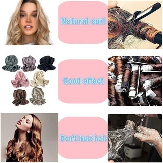 EBINLANDS 2 Cái / bộ Bộ Cần Uốn Không Nhiệt, Gối Con Lăn Mềm DIY Không Nhiệt Máy Uốn Tóc Lụa, Dụng Cụ Tạo Kiểu Mũ Tóc Ngủ Máy Uốn Tóc Lười Sử Dụng khi Ngủ
