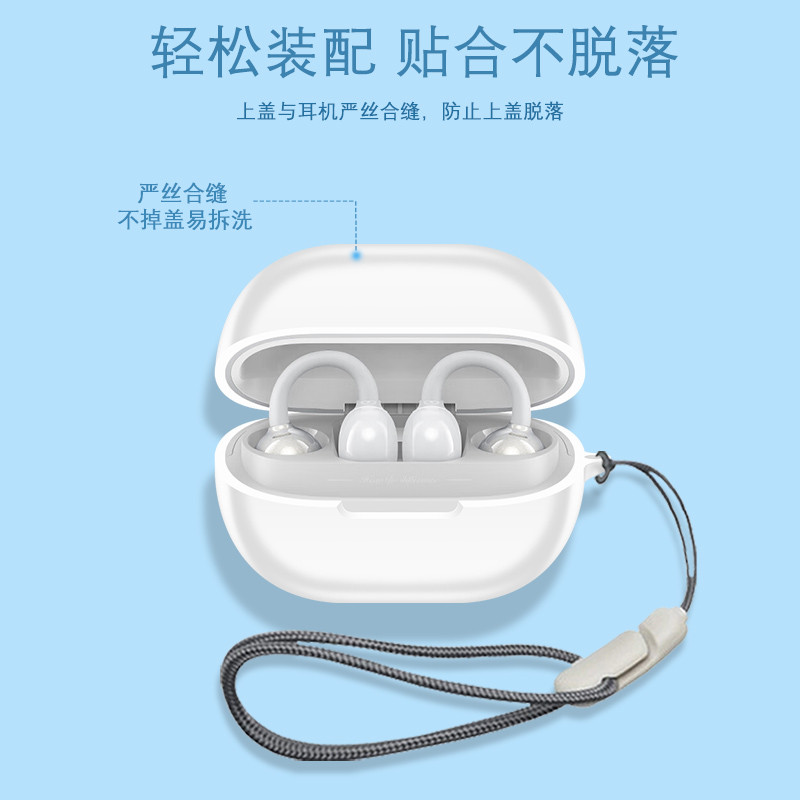 Cho SoundPEATS POP Kẹp Tai Nghe Vỏ Silicon Màu Trơn Vỏ Tai Nghe Chống Sốc Vỏ Mềm Bảo Vệ Tai Nghe Chống Thấm Nước