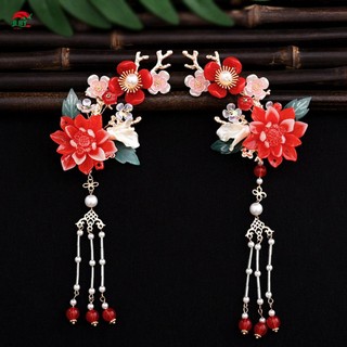 Kẹp tóc hoa thủ công Kẹp tóc ổn định Mũ đội đầu thanh lịch có ngọc trai