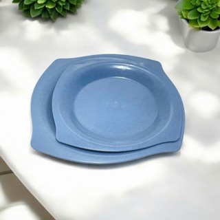 Đĩa Vuông nhựa melamine màu đá xanh - Trường An VN