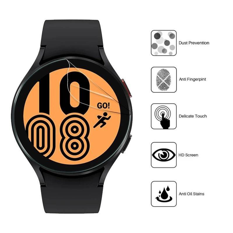 Bảo Vệ Toàn Màn Hình Cho Samsung Galaxy Watch 6 5 4 3 Pro Classic 47mm 46mm 45mm 44mm 43mm 42mm 41mm 40mm Hydrogel Phim Bảo Vệ Dành Cho Galaxy Watch Active 2 44mm 40mm R500