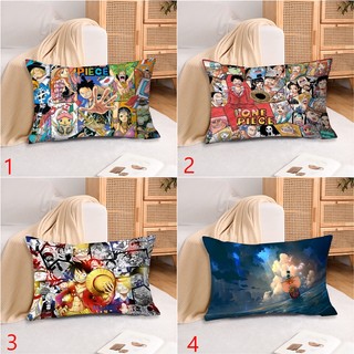 Khỉ Polyester hình chữ nhật One Piece D. Luffy Vỏ Gối In Hình Một Mặt Sofa Phòng Ngủ Trang Trí Nhà (Không Có Lõi Gối)