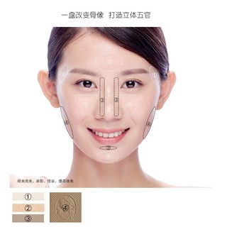 COLORROSE Bảng Màu Phấn Mắt Hiệu Ứng Lì / Ánh Nhũ Bốn Màu Sắc Kết Hợp