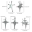 XGB Star Charm Mặt dây chuyền Dainty Awn Star Charm có lỗ DIY Trang sức Làm quyến rũ