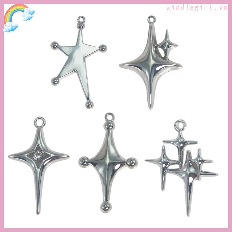 Mặt Dây Chuyền Ngôi Sao mini Có Lỗ Tự Làm Trang Sức