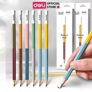 Bút chì gỗ lục giác 2B/HB Nusign x Deli - vẽ mỹ thuật, làm bài kiểm tra, nhạy với máy chấm thi, dân vp