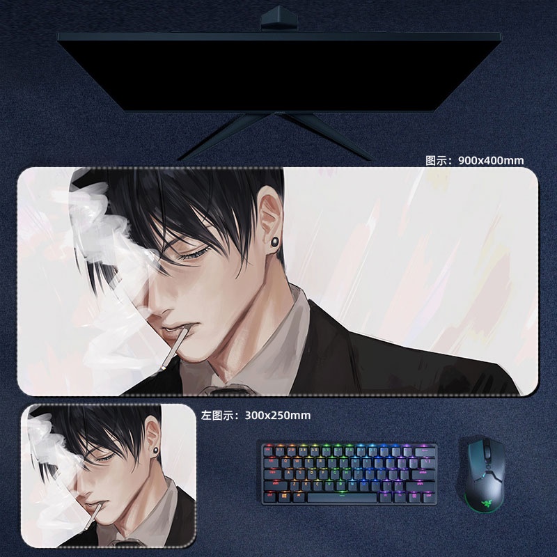 Máy Cưa Xích Người Chuột Thảm Makima Aki Devil Reze Quanxi Anime Mouse Pad Máy Tính Laptop Game Thủ Miếng Lót PC Phụ Kiện Chơi Game Thảm Để Bàn