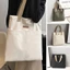 Túi Tote IAPPORTUNIA, Túi Xách Canvas Dung Tích Lớn, Chỉ May Thời Trang Phù Hợp Với Túi Đeo Vai Nữ