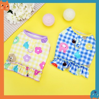 Thú Cưng Kẹo Màu Ngực Lưng Quần Áo Thú Cưng Chó Ngực Lưng Teddy Tank Top Quần Áo Mèo Quần Áo Thú Cưng