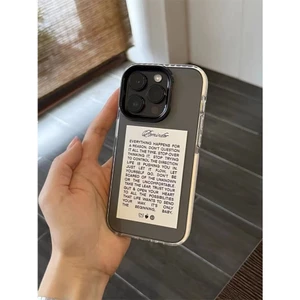 Ốp Điện Thoại Mềm Trong Suốt Chống Sốc In Chữ qyjs 14 Cho iphone 13 12 11 xs 12pro 13pro 11promax 14plus 15promax 15
