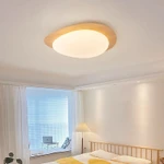 Đèn Trần Cobblestone Hiện Đại Nhật Bản Phong Cách Log Hạt Gỗ Hoàn Thiện Thẩm Mỹ Trang Trí Phòng 3 Màu Đèn Led Trung Tâm Có Thể Điều Chỉnh Độ Sáng Cho Phòng Ngủ, Phòng Khách, Hành Lang, Lối Vào — ảnh 4