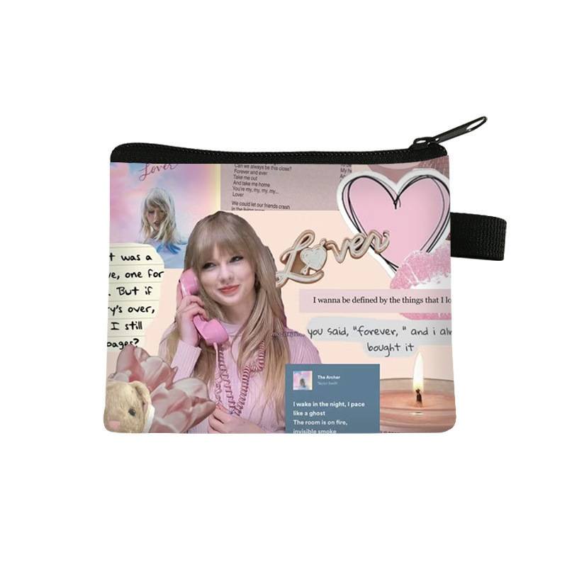 YT2 Ví đựng tiền xu Taylor Swift Túi thay đổi Túi xách nữ thời trang túi đựng thẻ polyester TY2