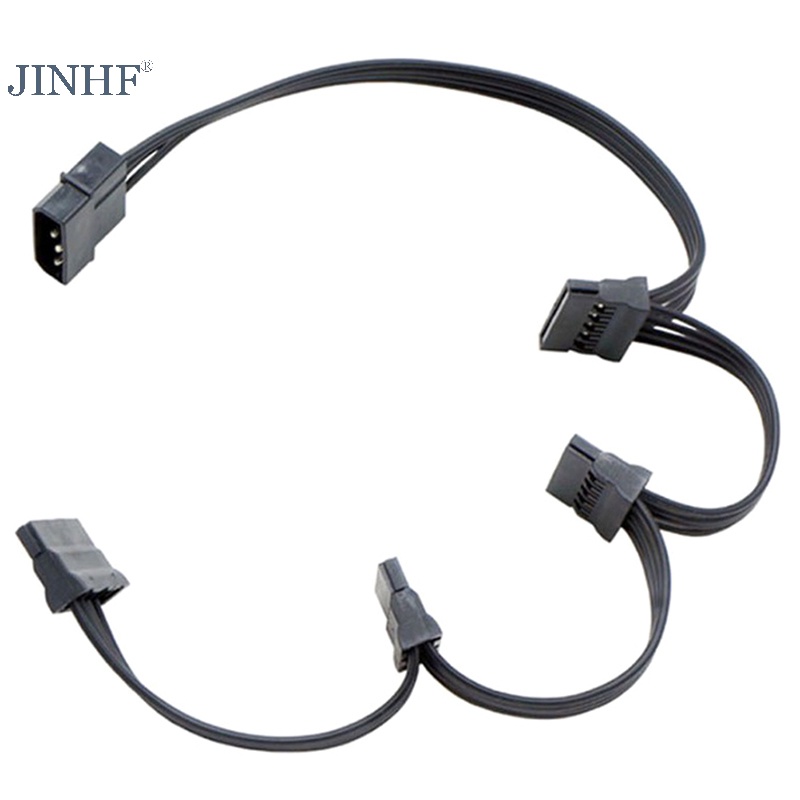 Cáp Chia Ổ Cứng sata 4pin 1 male Sang 3 / 4 / 5 / 6 female