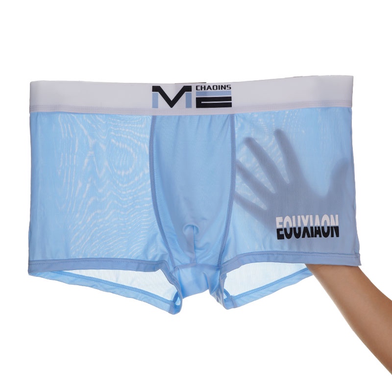 Ảnh Ecmln Quần Lót boxer Thể Thao Vải cotton Lụa Lạnh Thiết Kế Hiện Đại Cho Nam 3