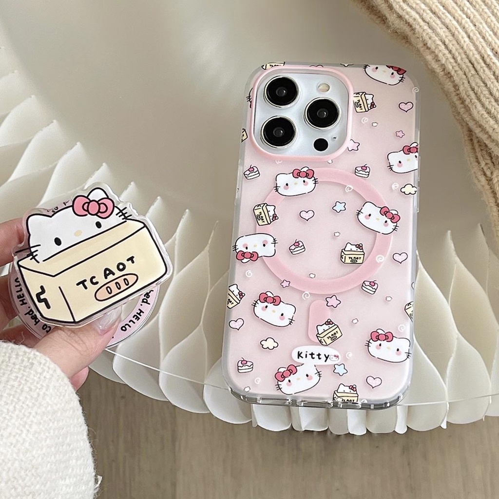 Ốp Lưng Cứng Tương Thích Với iPhone 12 12Pro 12ProMax 13 13Pro 13ProMax 14 14Pro 14ProMax 15 15Pro 15ProMax 16 16Pro 16ProMax Persimmon KT Hộp Họa Tiết Nam Châm