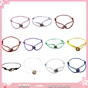 Yoioi Vòng Tay Dây Bện Khóa Kim Loại handmade Có Thể Điều Chỉnh Dành Cho Cặp Đôi
