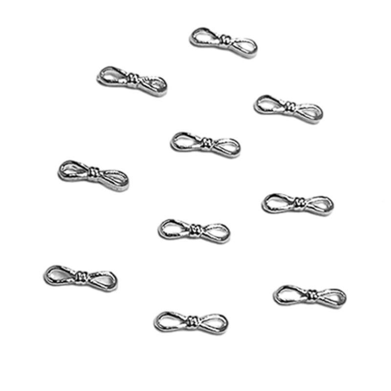 Set 10 Phụ Kiện Trang Trí Móng Tay Hình Bướm Bằng Hợp Kim Chuyên Dụng