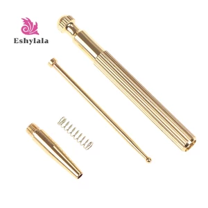 1X Đầu dò Massage điểm châm cứu tai bằng đồng thau 1X Bút phát hiện trục [MỚI]