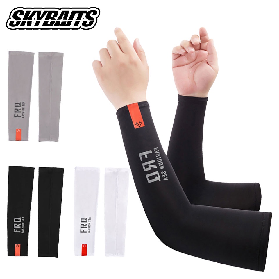 [SKYBAITS] 1 Cặp Tay Câu Cá Thoáng Khí Nam Nữ UPF50 + Kem Chống Nắng Ice Silk Chống Tia UV Cánh Tay