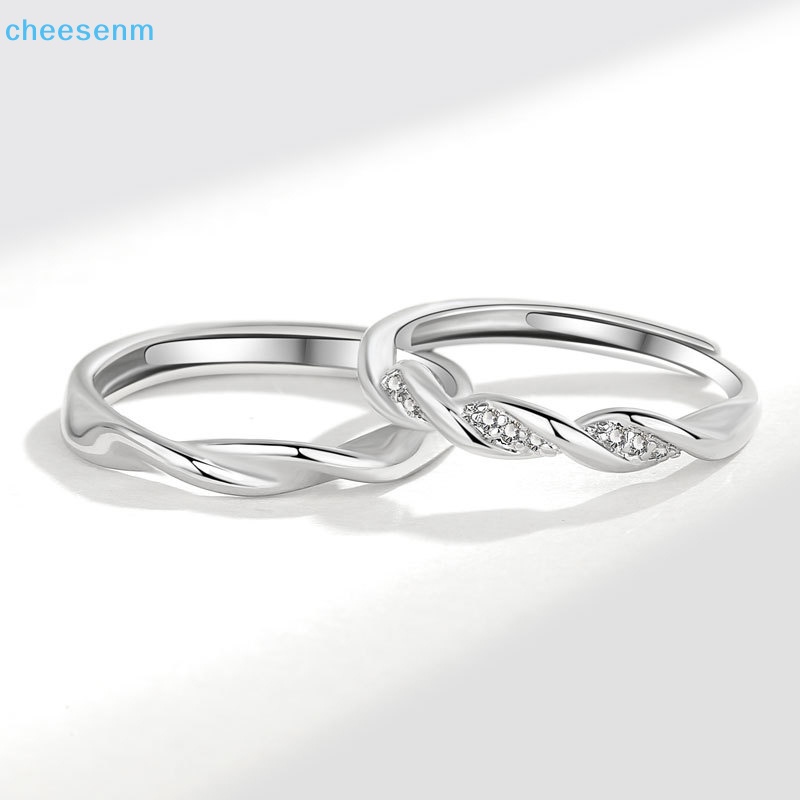 Cheenm Nhẫn Cặp Đôi Boudoir Ins niche Thiết Kế Có Thể Điều Chỉnh Trang Sức Sinh Nhật Cho Nam Và Nữ