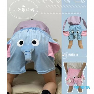 ✨Chất Lượng Cao✨Quần Short Đi Biển Dáng Rộng In Hình Chú Voi Dumbo Dễ Thương Thời Trang Mùa Hè Cho Các Cặp Đôi