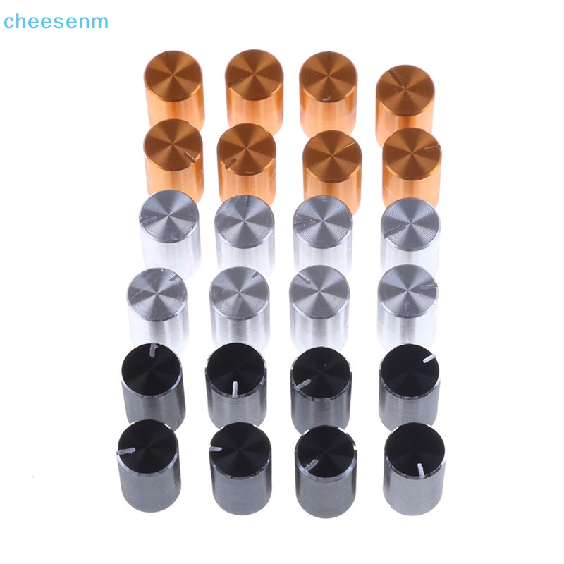8 Nút Vặn Chiết Áp Điều Chỉnh Âm Lượng Đường Kính 10 * 15mm 6mm Bằng Nhôm