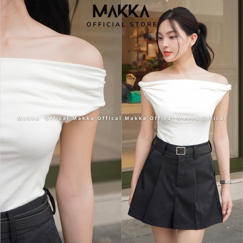 Áo thiết kế nữ  áo trễ vai co giãn ôm body tôn dáng phong cách tiểu thư thanh lịch 3008 Top Women