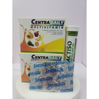[ 3 CENTRA DAILY + 1 SỦI ACTISO] Combo Bổ sung vitamin và khoáng chất cho cơ thể, hỗ trợ tăng đề kháng, căng thẳng