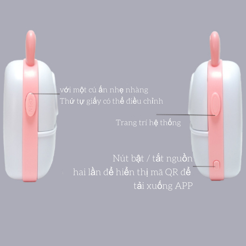 Máy in nhãn nhiệt cầm tay Mini,Máy in bỏ túi Bluetooth không dây,Android IOS Điện thoại Máy in ảnh Máy tạo nhãn