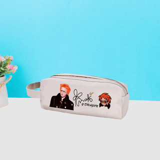 GC9 BIGBANG GD G-DRAGON POWER Pencil Case Pen Storage Bag Dung Tích Lớn Sinh Viên Vải Văn Phòng Phẩm Túi CG9