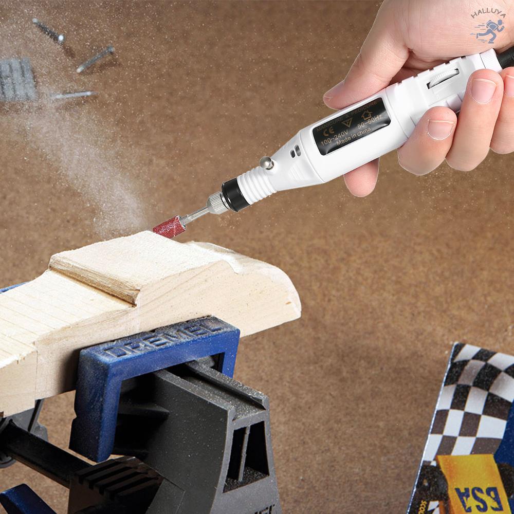 14pcs 100V-240V Mini Electric Grinder Drill Tool Variable Speed Rotary Engraving Pen Carve Tool Set for Milling Polishing