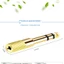 Đầu nối mạ vàng NOTE1, Bộ chuyển đổi âm thanh nổi Jack chất lượng cao, Bộ chuyển đổi Micro vàng bền 3,5 đến 6,5mm Đầu nối đàn Piano điện tại nhà