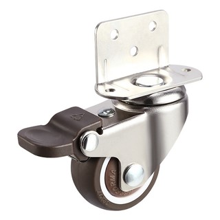 1 Bánh Xe Xoay Bằng Cao Su Mềm Chịu Được Sức Nặng 20kg Dùng Cho Đồ Nội Thất / Tủ / Nôi Em Bé