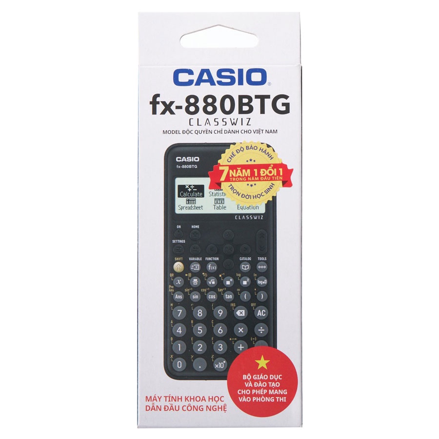 Ảnh Máy Tính CASIO FX-880BTG - Đủ 4 màu - Đen, xám, hồng, xanh biển 4