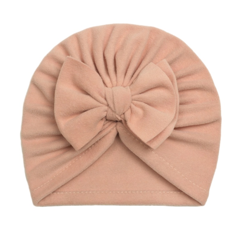 Dasbsug Đáng Yêu Cho Bé Bonnet Màu Trơn Tập Đi Bé Gái Mũ Trẻ Sơ Sinh Công Chúa Mũ Turban