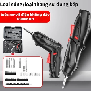 [SALE MẠNH] Máy Khoan Điện Không Dây Tuốc Nơ Vít Điện Không Dây 1800MAH Máy Khoan Điện Cầm Tay, Xoay 90 °