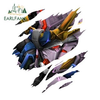 EARLFAMILY 30cm Gundam Xé Xe Miếng Dán Cho Thân Xe Windows Xe Máy Laptop Cốp Đề Can Vinyl Chống Thấm Nước Anime JDM Kiểu Dáng Xe