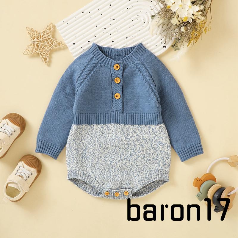 Lpdl-áo sweater Dệt Kim Tay Dài Cài Nút Màu Sắc Tương Phản Thời Trang Mùa Đông Cho