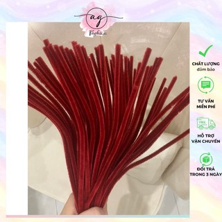 Kẽm Nhung Loại 1 Làm Hoa Handmade Màu Pastel Lông Dày Mịn AG.FASHION