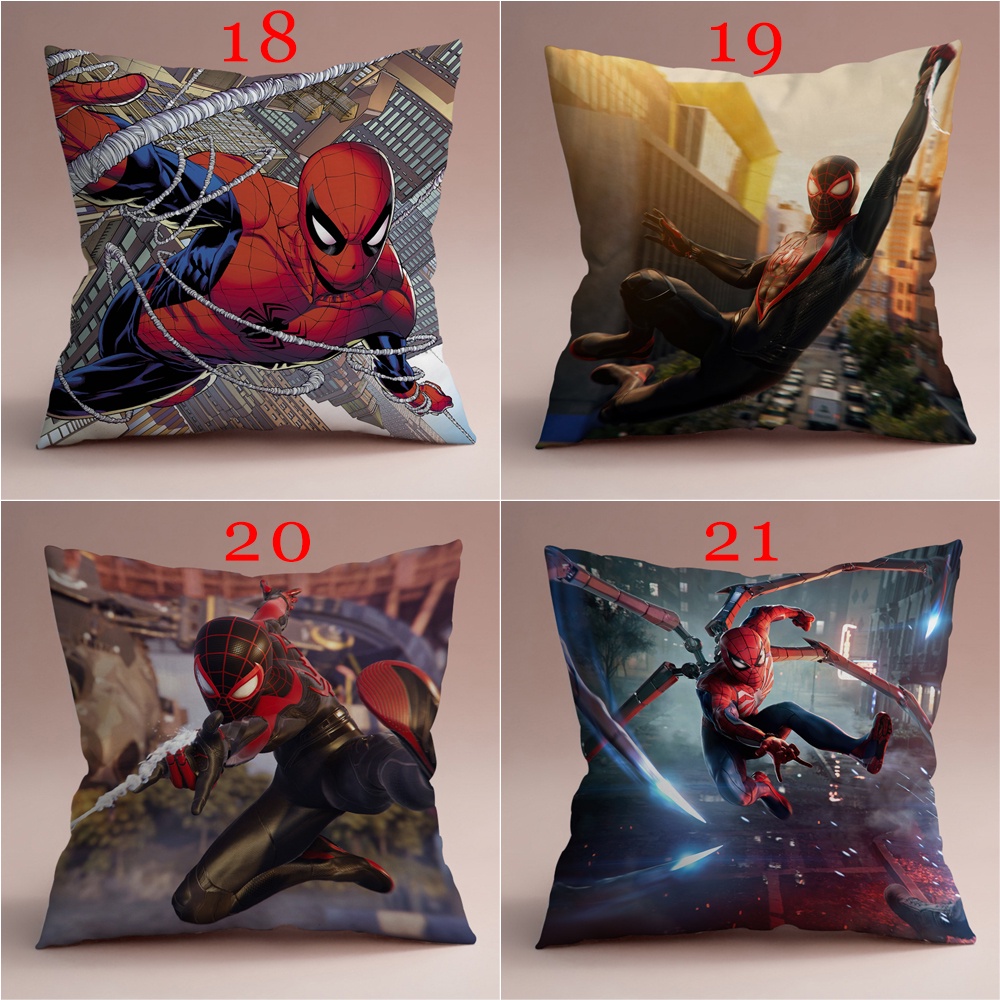 Marvel Vỏ Gối In Hình Người Nhện 2 Một Mặt Trang Trí Phòng Khách / sofa / Xe Hơi / Quà Tặng Cho Bé (Không Có Lõi)