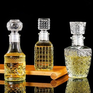 Risedot 1 Cái Bình Whisky, Có Nắp Vít Chai Rượu Trong Suốt, Rượu Cồn 50ml Chai Thủy Tinh Nhỏ