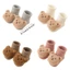 Tất chống trượt phong cách Pealike dành cho trẻ sơ sinh và trẻ mới biết đi Tất Cotton chống trượt dễ thương Giày bốt mềm mại và thoáng khí Giày ấm áp