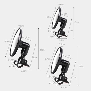 Gương chiếu hậu phụ trợ xoay 360 độ tròn ABS, góc rộng lồi, điều chỉnh ô tô