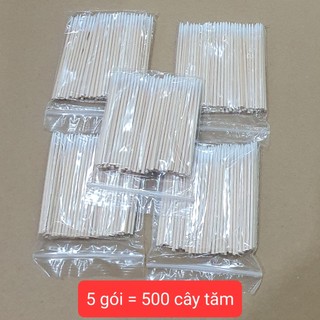 1 gói có 100 cây Tăm gỗ có bông dùng để nặn mụn cực kỳ tiện lợi, vệ sinh-PH