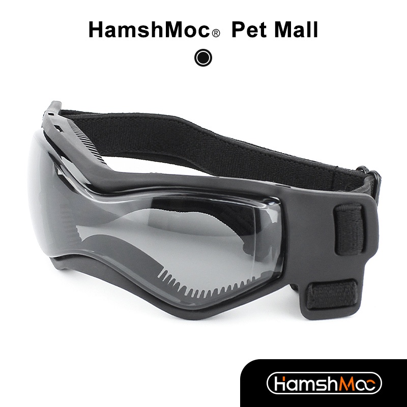 HamshMoc Kính bảo vệ mắt Kính râm thú cưng chống gió Thiết kế lỗ khí có dây đeo có thể điều chỉnh cho chó nhỏ vừa