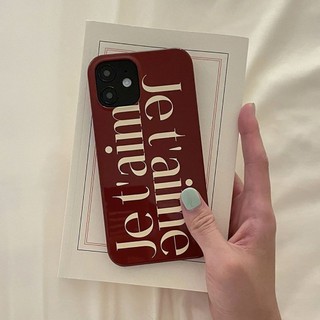 Mới Ốp Điện Thoại Chữ Tiếng Anh Màu Đỏ 11 qjyjs 13 iphone 14promax 12 xr 11promax 14pro 12 13 15 13promax xr xs 11promax 14pro 12 13 15 13promax xr xs
